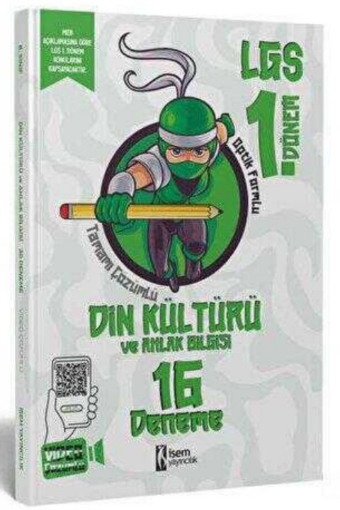 İsem Yayınları 8. Sınıf LGS 1. Dönem Din Kültürü ve Ahlak Bilgisi 16 Branş Deneme