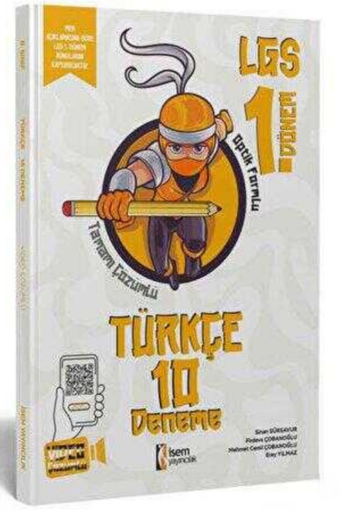 İsem Yayınları 8. Sınıf LGS 1. Dönem Türkçe 10 Branş Deneme