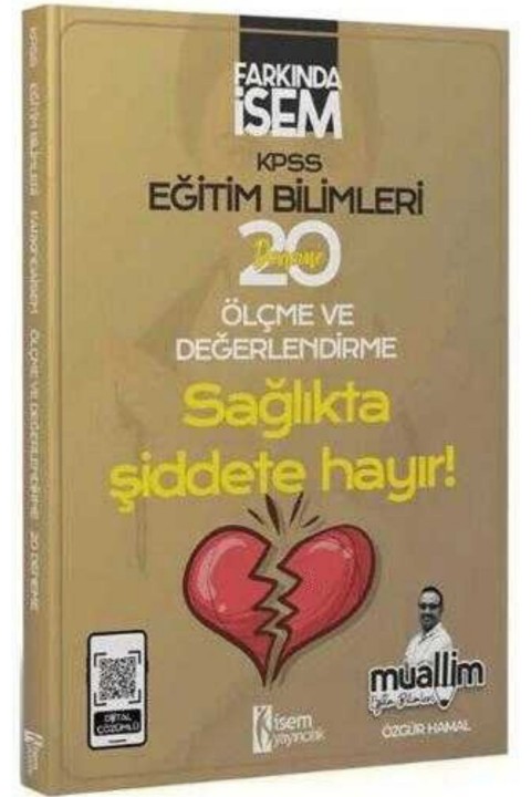 İsem Yayınları KPSS Eğitim Bilimleri Ölçme ve Değerlendirme Muallim 20 Deneme Çözümlü