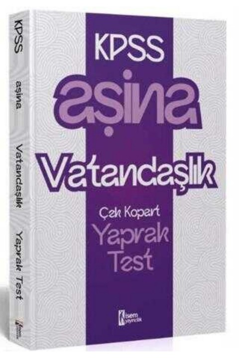 İsem Yayınları KPSS Vatandaşlık Aşina Yaprak Test