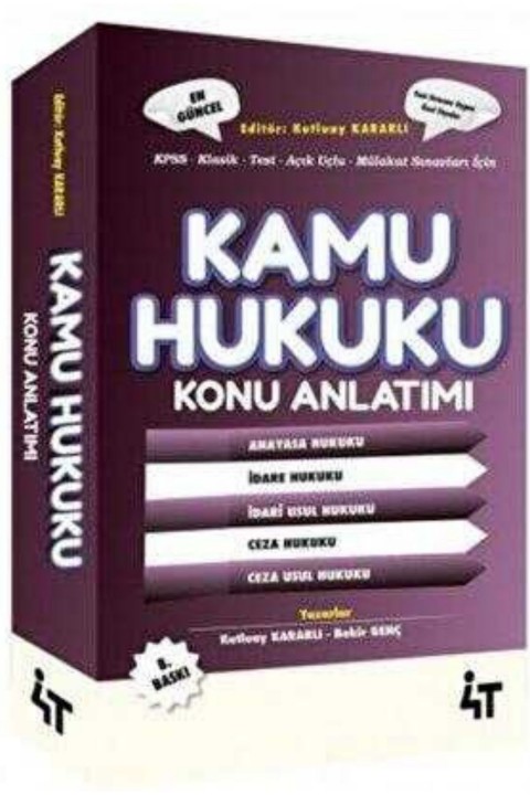 KPSS A Grubu Kamu Hukuku Konu Anlatımı