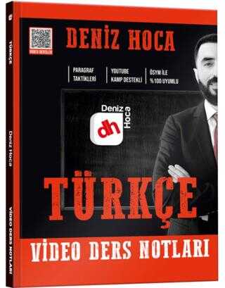 KR Akademi Yayınları Deniz Hoca Tüm Sınavlar İçin Türkçe Video Ders Kitabı