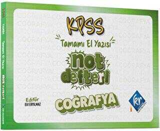 KR Akademi Yayınları KPSS Coğrafya Konu Anlatımlı Not Defteri