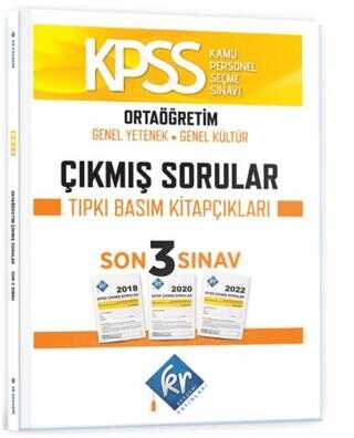 KR Akademi Yayınları KPSS Ortaöğretim Genel Yetenek Genel Kültür Çıkmış Sorular Son 3 Yıl Tıpkı Basım Fasikülleri