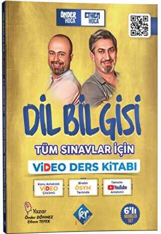 KR Akademi Yayınları Tüm Sınavlar İçin Dil Bilgisi Video Ders Kitabı