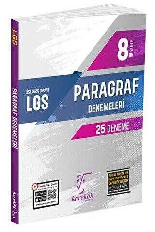 Karekök Yayıncılık 8. Sınıf LGS Paragraf Denemeleri