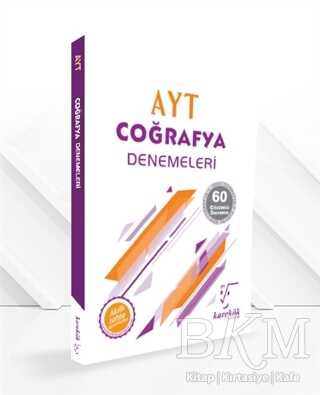 Karekök Yayıncılık AYT Coğrafya Denemeleri 60 Çözümlü Deneme