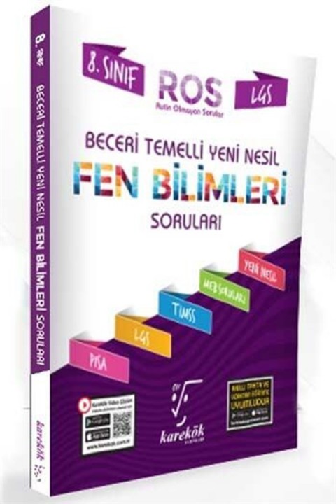 8. Sınıf Fen Bilimleri Ros Yeni Nesil Sorular Karekök Yayınları
