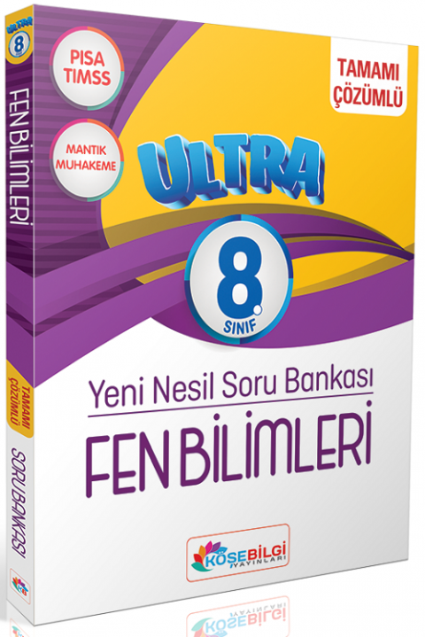 Köşe bilgi Yayınları 8. Sınıf Fen Bilimleri Ultra Çözümlü Soru Bankası