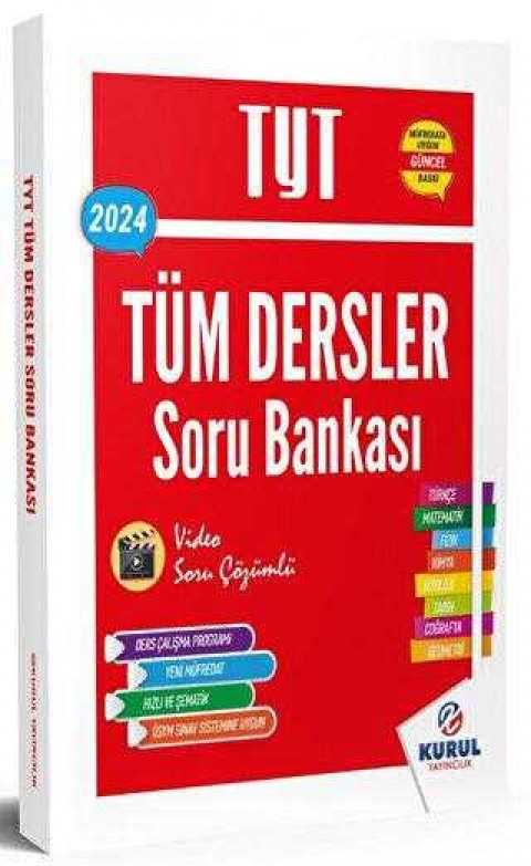 Kurul Yayıncılık 2024 TYT Tüm Dersler Tek Kitap Soru Bankası