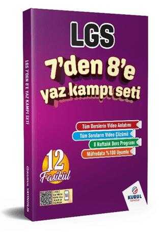 Kurul Yayıncılık LGS 7`den 8`e Yaz Kampı Konu Anlatımlı Soru Bankası Seti