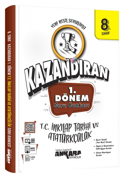 Ankara Yayıncılık LGS Kazandıran 8.Sınıf 1.Dönem T.C İnkılap Tarihi Ve Atatürkçülük Soru Bankası
