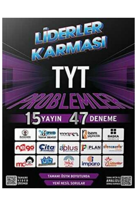 Liderler Karması Yayınları TYT Problemler 15 Yayın 47 Deneme Liderler Karması