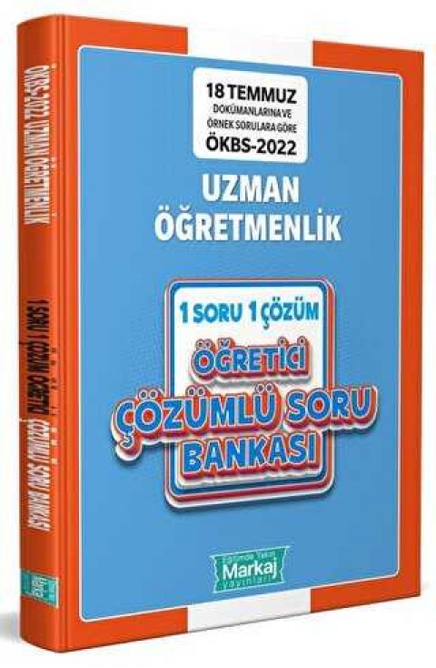 Markaj Yayınları ÖKBS Uzman Öğretmenlik 1 Soru 1 Çözüm Öğretici Soru Bankası