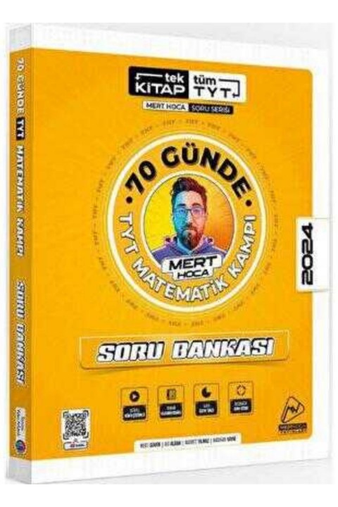 Mert Hoca Yayınları 2024 TYT 70 Günde Matematik Soru Bankası Mert Hoca KR Akademi Yayınları
