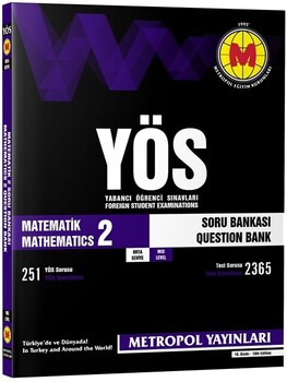 Metropol Yayınları YÖS Matematik 2 Soru Bankası Orta Seviye