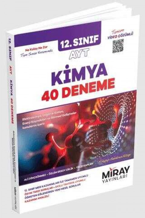 Miray Yayınları 12. Sınıf AYT Kimya 40 Deneme