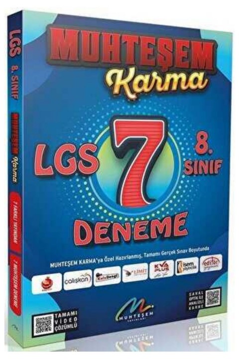 Muhteşem Yayınları 2023 LGS 7` li Karma Deneme Seti