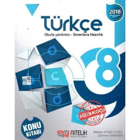 Nitelik Yayınları 8. Sınıf Türkçe Konu Anlatım Kitabı