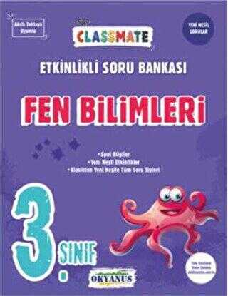 Okyanus Yayınları 3. Sınıf Classmate Fen Bilimleri Etkinlikli Soru Bankası