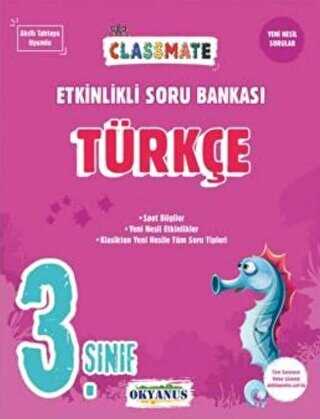 Okyanus Yayınları 3. Sınıf Türkçe Classmate Etkinlikli Soru Bankası