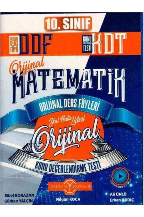 Orijinal Yayınları 10. Sınıf Matematik ODF Orijinal Ders Föyleri