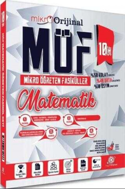 Orijinal Yayınları Orijinal Mikro 10. Sınıf Matematik MÖF Mikro Öğreten Fasiküller