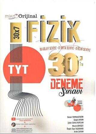 Orijinal Yayınları YKS TYT Fizik Mikro Orijinal 30x7 Deneme