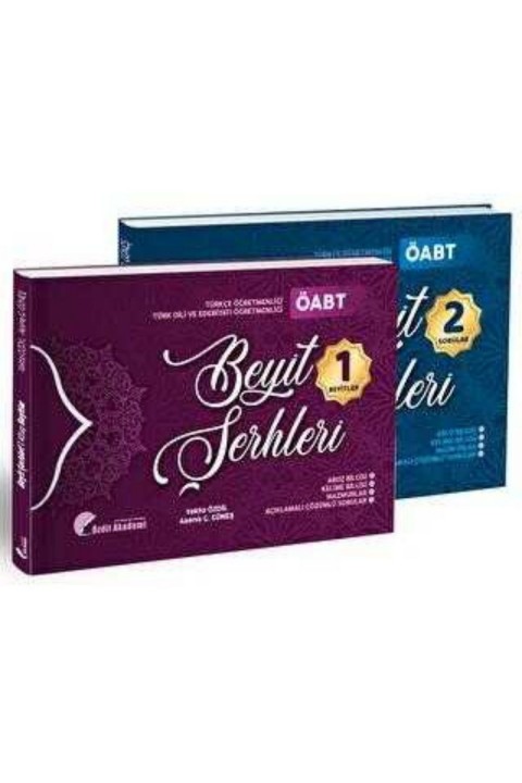 Özdil Akademi Yayınları Özdil Akademi ÖABT Türk Dili Edebiyatı ve Türkçe Beyit Şerhleri Konu Anlatımlı Soru Bankası Seti