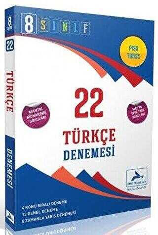 PRF Yayınları 8. Sınıf LGS Türkçe 22 Denemesi