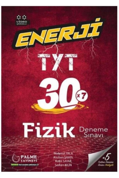 Palme Yayıncılık - Bayilik Palme YKS TYT Enerji Fizik 30 Deneme Sınavı Video Çözümlü