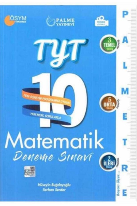 Palme Yayıncılık - Bayilik Palme YKS TYT Matematik 10 Deneme Palmetre Video Çözümlü