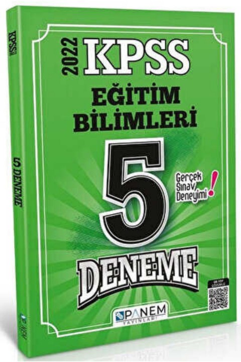 Panem Yayınları 2022 Tamamı Çözümlü KPSS Eğitim Bilimleri 5 Deneme