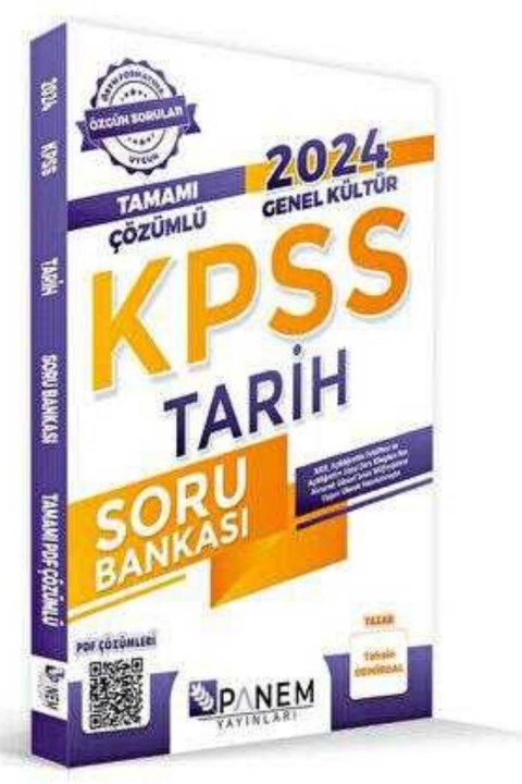 Panem Yayınları 2024 KPSS Genel Kültür Tamamı Çözümlü Tarih Soru Bankası
