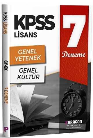 Paragon Yayıncılık KPSS Lisans Genel Yetenek ve Genel Kültür 7 Deneme