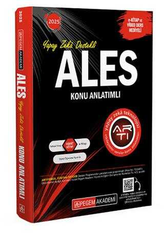 Pegem Akademi Yayıncılık 2025 ALES Konu Anlatımlı