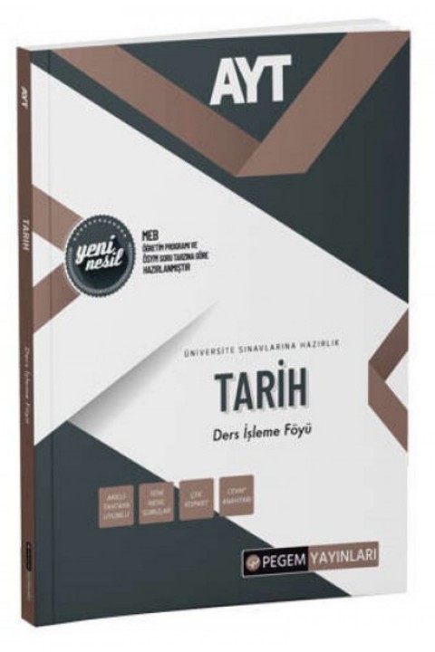 Pegem Yayınları AYT Tarih Ders İşleme Föyü