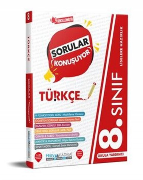 Pruva Akademi 8.Sınıf Türkçe Soru Bankası