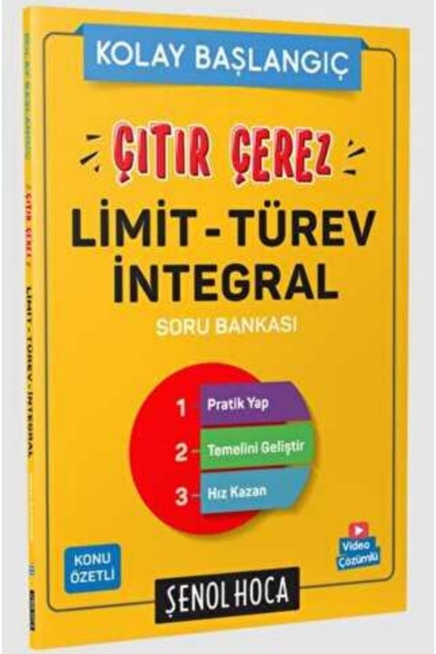 Şenol Hoca Yayınları Çıtır Çerez Limit Türev İntegral
