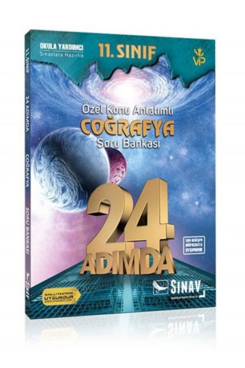 Sınav Yayınları 24 Adımda 11. Sınıf Özel Konu Anlatımlı Coğrafya Soru Bankası