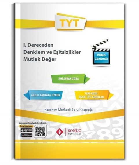 Sonuç Yayınları TYT 1. Dereceden Denklem ve Eşitsizlikler Mutlak Değer