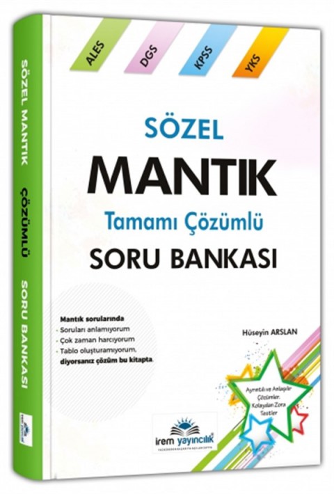 Sözel Mantık Tamamı Çözümlü Soru Bankası İrem Yayıncılık
