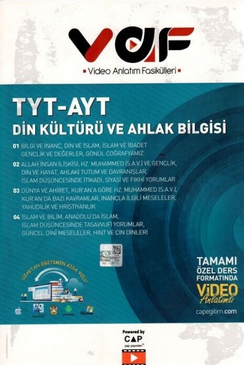 TYT-AYT Din Kültürü VAF Serisi Çap Yayınları
