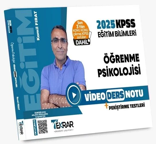 Tekrar Akademi 2025 KPSS Eğitim Bilimleri Öğrenme Psikolojisi Video Ders Notu