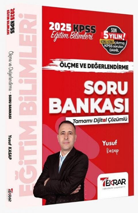 Tekrar Akademi 2025 KPSS Eğitim Bilimleri Ölçme ve Değerlendirme Soru Bankası Çözümlü