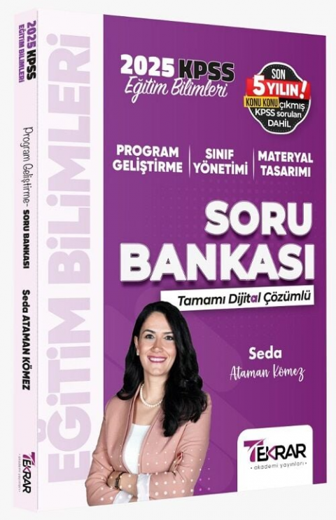 Tekrar Akademi 2025 KPSS Eğitim Bilimleri Program Geliştirme Soru Bankası Çözümlü