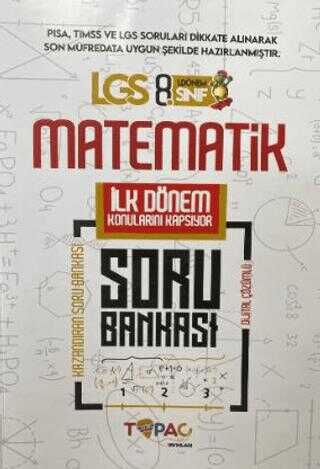 Topaç Yayınları 2024 8. Sınıf Yeni Sistem LGS Matematik Dijital Çözümlü Soru Bankası
