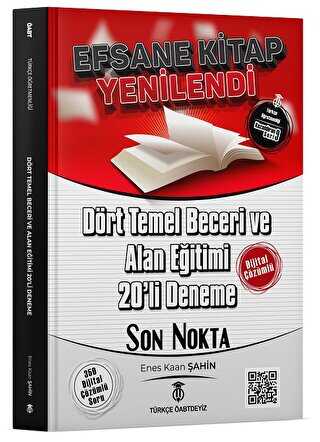 Türkçe ÖABTdeyiz ÖABT Türkçe Dört Temel Beceri ve Alan Eğitimi 20 Deneme Dijital Çözümlü -