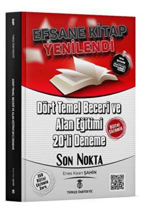 Türkçe ÖABTdeyiz ÖABT Türkçe Dört Temel Beceri ve Alan Eğitimi 20 Deneme Dijital Çözümlü -