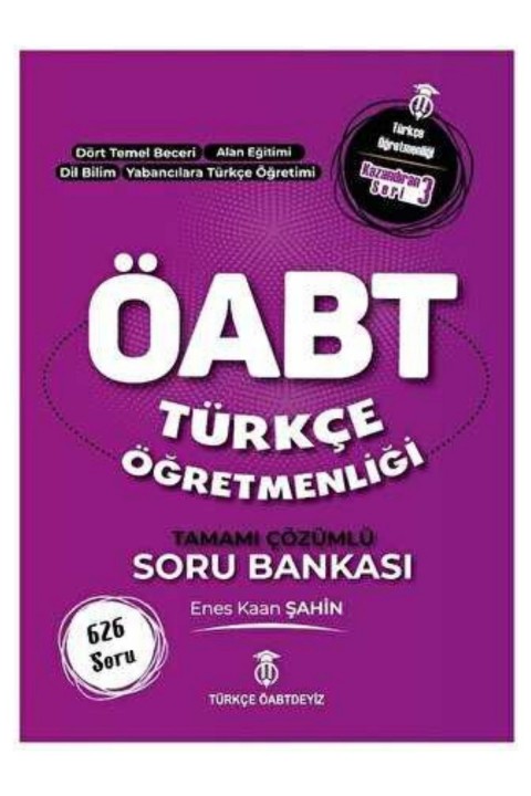 Türkçe ÖABTdeyiz  ÖABT Türkçe Öğretmenliği Soru Bankası Çözümlü